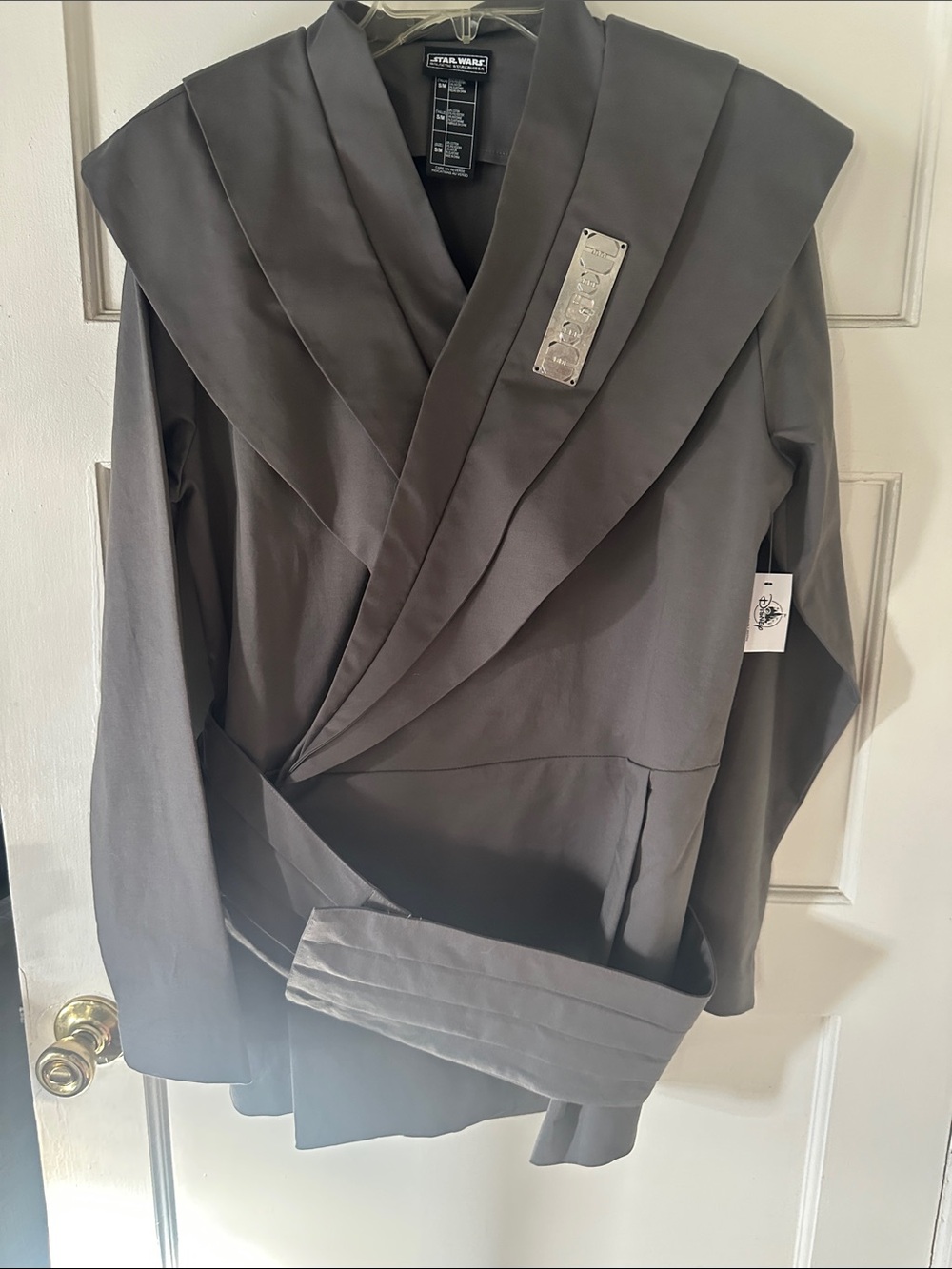 Star Wars Women's Dark Gray Jedi-Style Trench Coat S/M